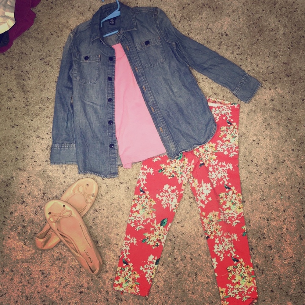 GapKids jean shirt. Like brand new!